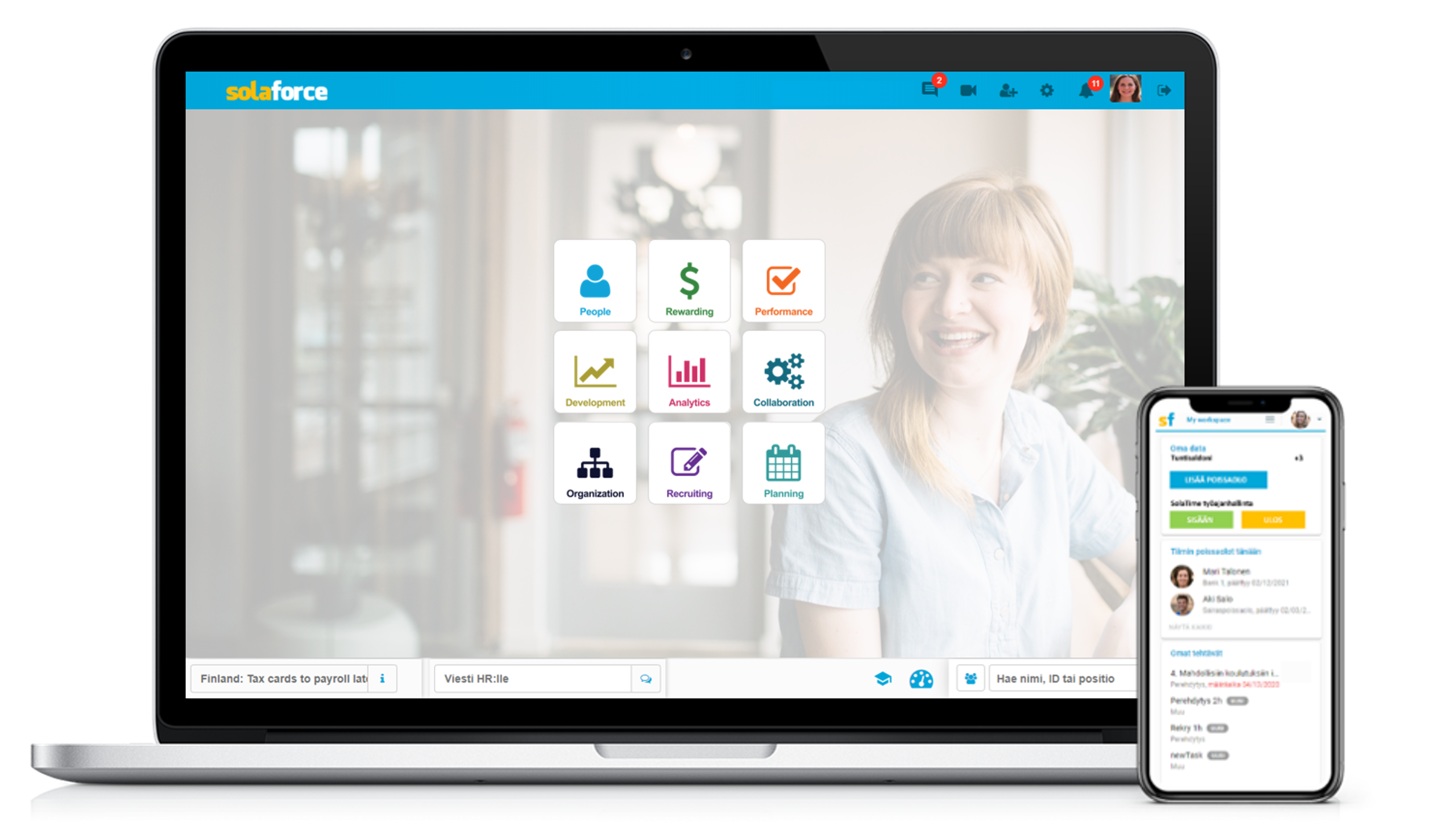 Solaforce_HR solution_HCM solution_Hr-järjestelmä HR automatisoi prosessit_HR-järjestelmä Solaforce